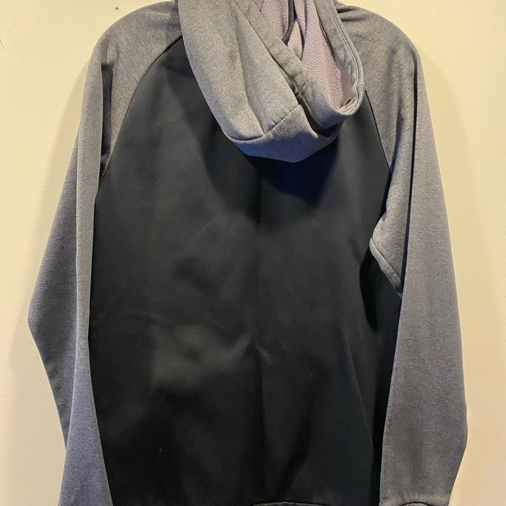 Nike Men's Charcoal and Heather Gray Hoodie - Picture 2 of 2